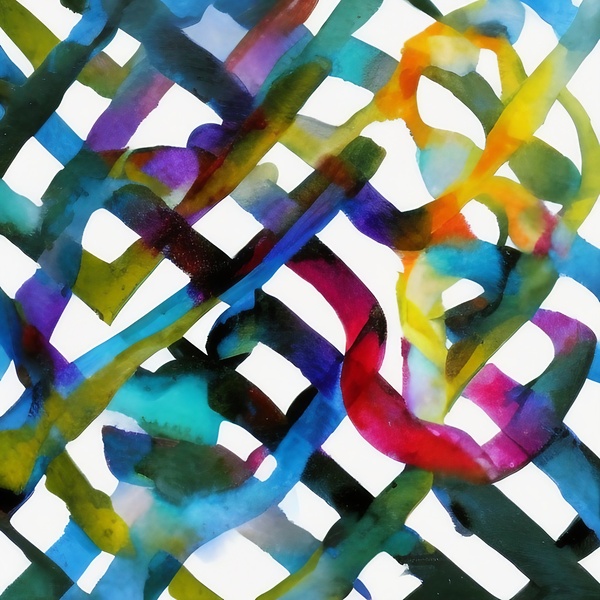 Criss Cross. Abstract. by The Artful Mane