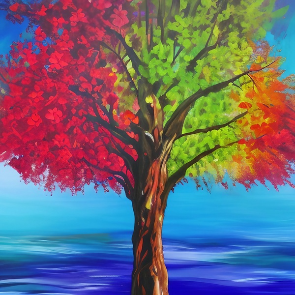 Tree of Love. Abstract. by The Artful Mane