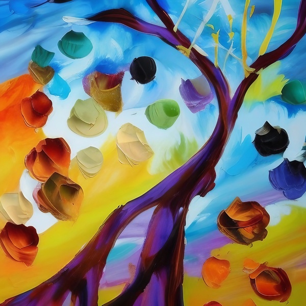 Tree of Fruit. Abstract. by The Artful Mane