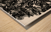 Tree of Life - Line Art Wood print